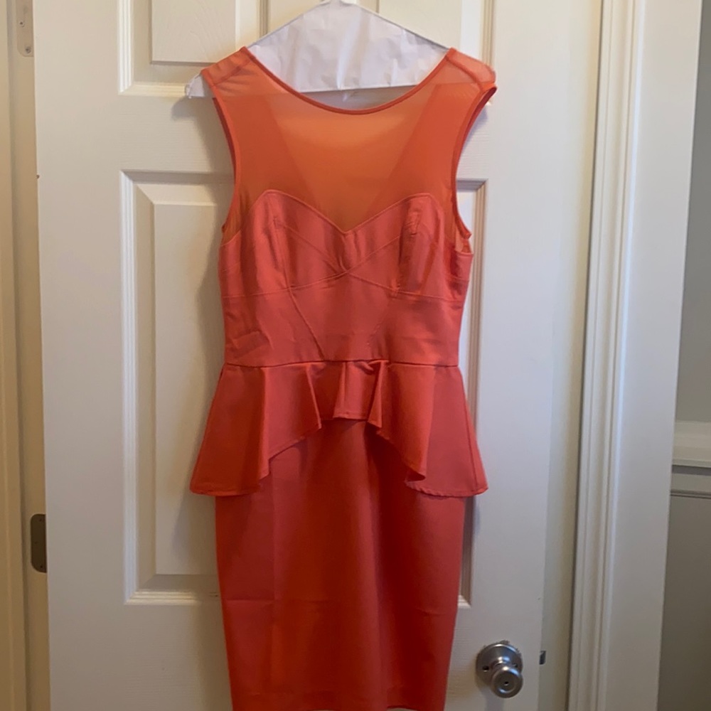 Ark&Co Coral Peplum Dress
